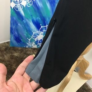 Offer   NWOT LOGO Lori Goldstein black grey skinny activewear leggings size XXS